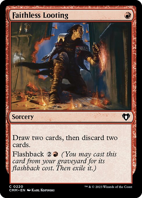 Commander Masters - 220 - Faithless Looting - Common