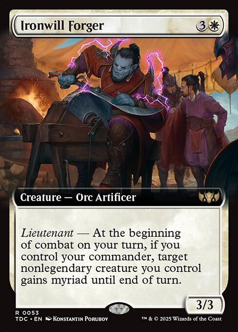 Tarkir: Dragonstorm Commander - 53 - Ironwill Forger - Rare