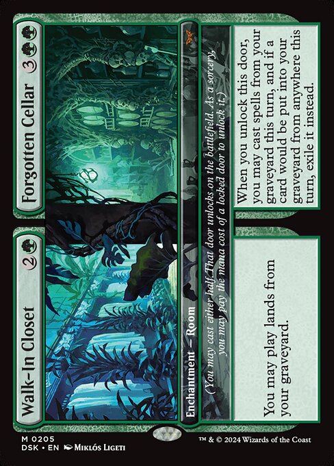 Duskmourn: House of Horror - 205 - Walk-In Closet // Forgotten Cellar - Mythic
