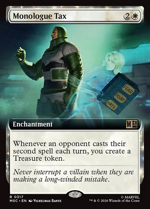 Marvel Super Heroes Commander - 317 - Monologue Tax - Rare
