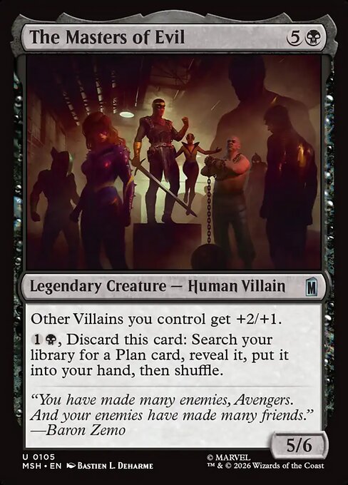 Marvel Super Heroes - 105 - The Masters of Evil - Uncommon - Foil