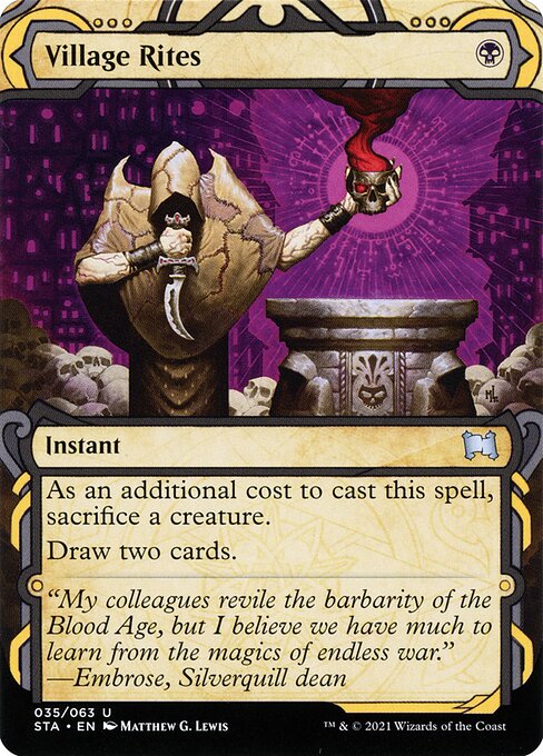 Strixhaven Mystical Archive - 35 - Village Rites - Uncommon