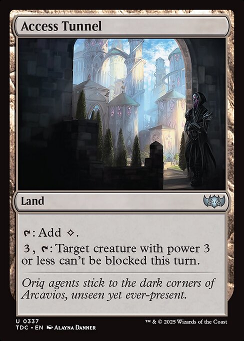 Tarkir: Dragonstorm Commander - 337 - Access Tunnel - Uncommon