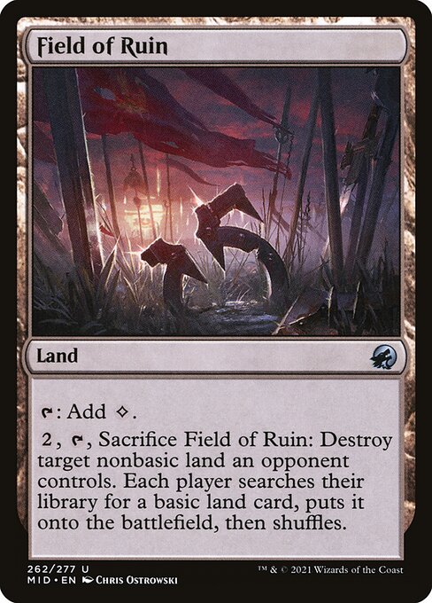 Innistrad: Midnight Hunt - 262 - Field of Ruin - Uncommon