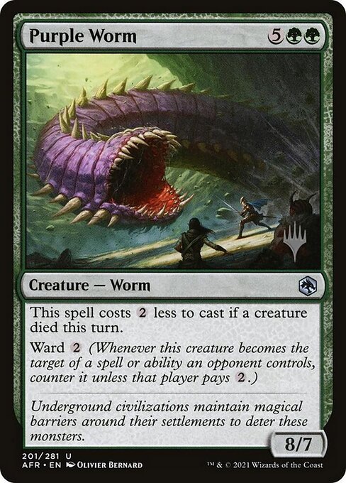 Adventures in the Forgotten Realms Promos - 201p - Purple Worm - Uncommon