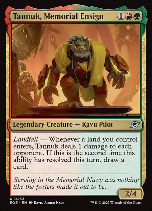 Edge of Eternities - 233 - Tannuk, Memorial Ensign - Uncommon