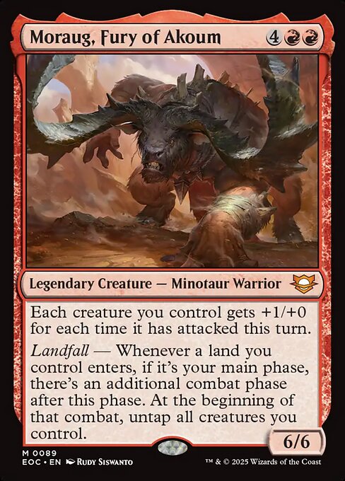 Edge of Eternities Commander - 89 - Moraug, Fury of Akoum - Mythic