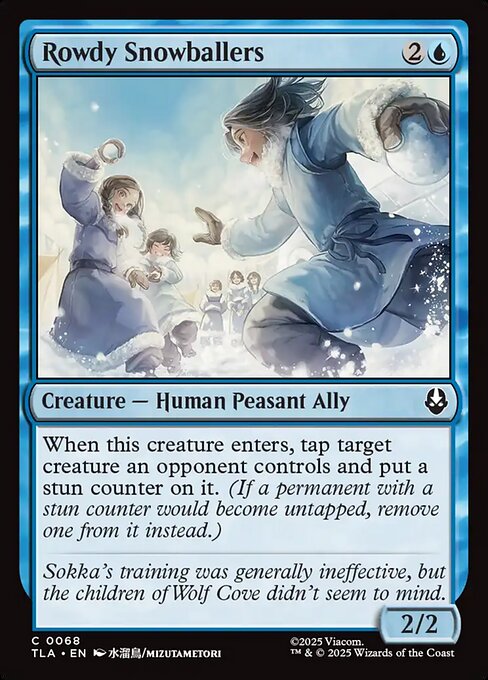 Avatar: The Last Airbender - 68 - Rowdy Snowballers - Common - Foil