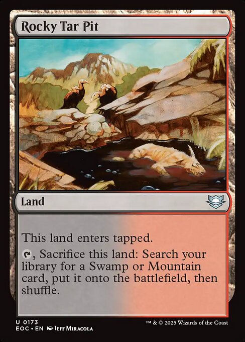 Edge of Eternities Commander - 173 - Rocky Tar Pit - Uncommon