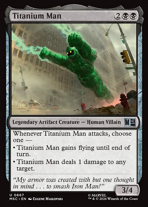 Marvel Super Heroes Commander - 667 - Titanium Man - Uncommon - Foil