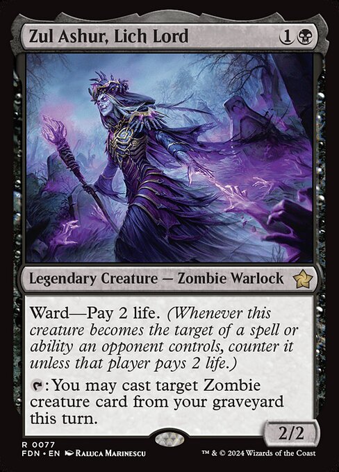 Foundations - 77 - Zul Ashur, Lich Lord - Rare