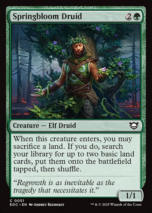 Edge of Eternities Commander - 51 - Springbloom Druid - Common