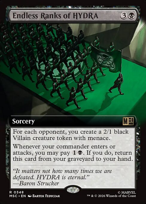 Marvel Super Heroes Commander - 348 - Endless Ranks of HYDRA - Rare