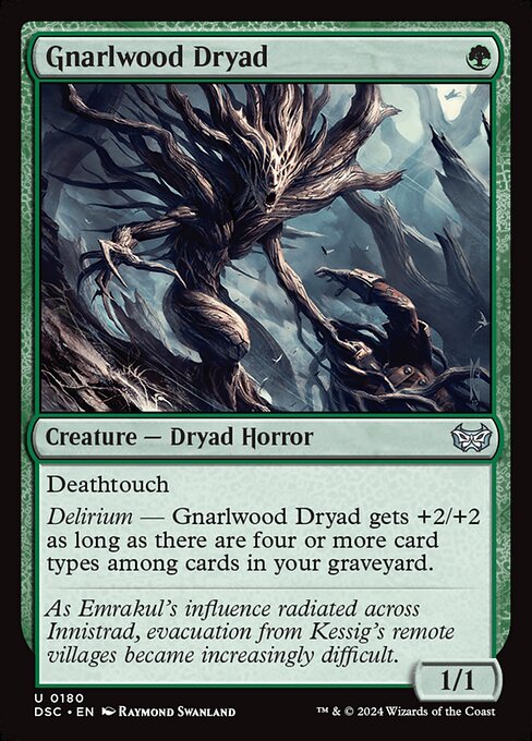 Duskmourn: House of Horror Commander - 180 - Gnarlwood Dryad - Uncommon