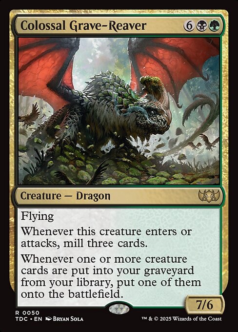 Tarkir: Dragonstorm Commander - 50 - Colossal Grave-Reaver - Rare