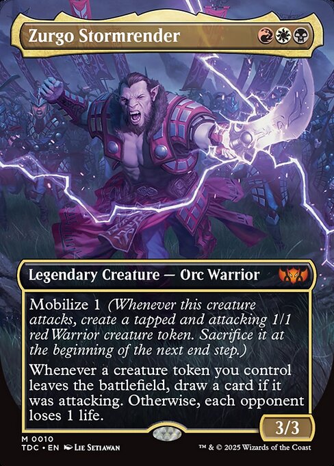 Tarkir: Dragonstorm Commander - 10 - Zurgo Stormrender - Mythic