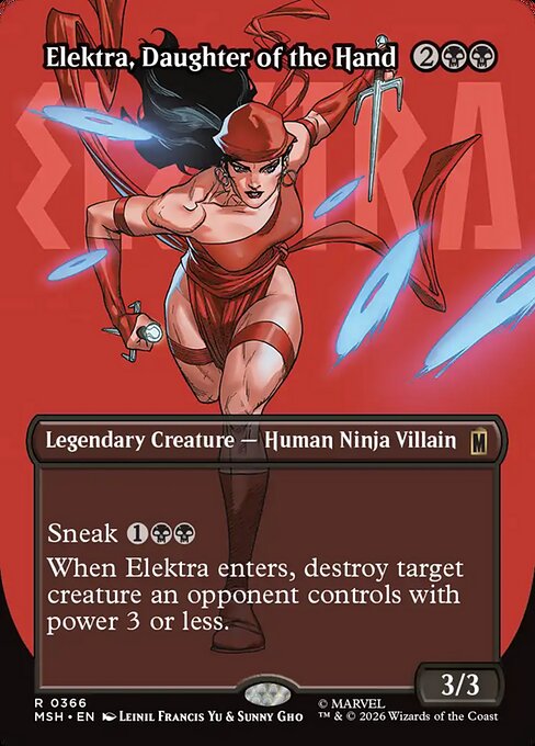 Marvel Super Heroes - 366 - Elektra, Daughter of the Hand - Rare