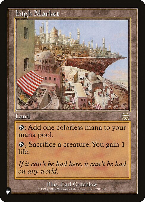 The List - MMQ-320 - High Market - Rare