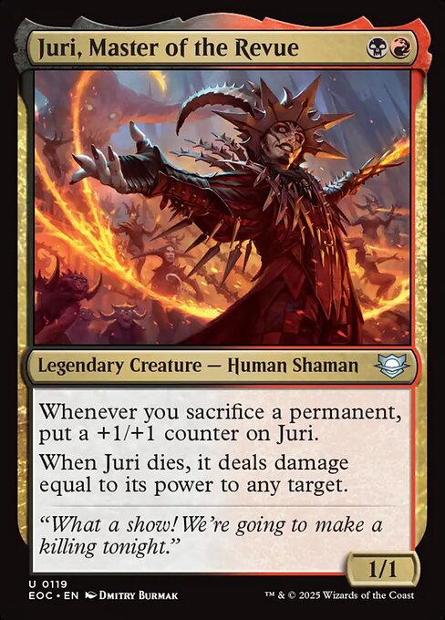 Edge of Eternities Commander - 119 - Juri, Master of the Revue - Uncommon
