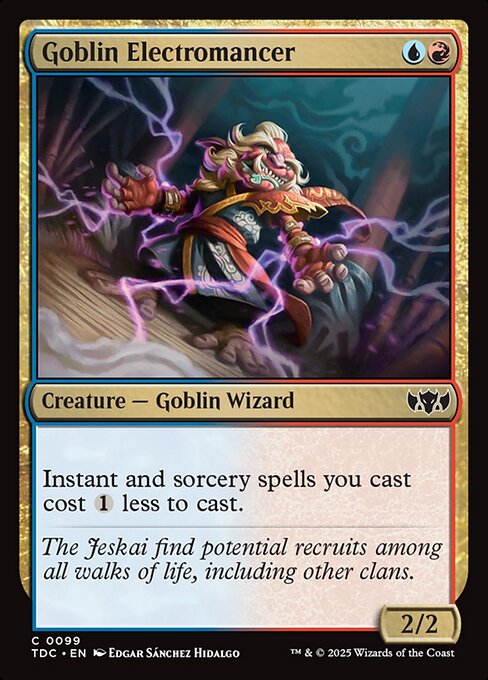 Tarkir: Dragonstorm Commander - 99 - Goblin Electromancer - Common