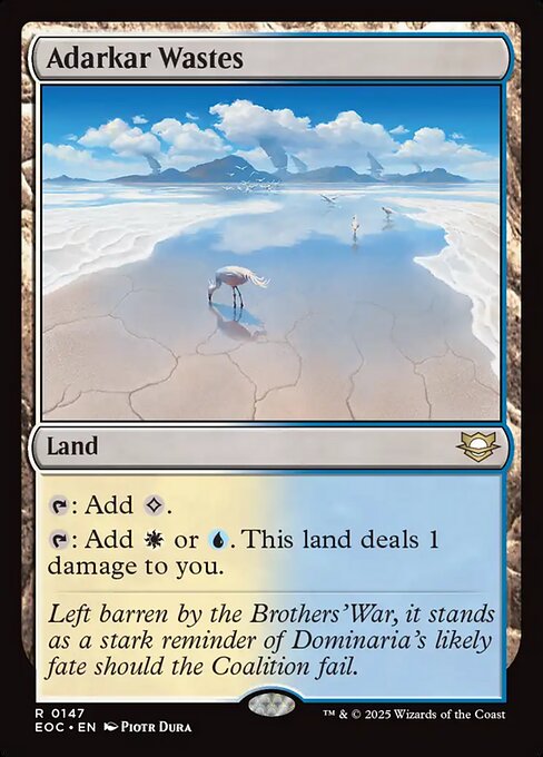 Edge of Eternities Commander - 147 - Adarkar Wastes - Rare
