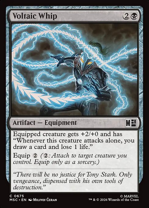 Marvel Super Heroes Commander - 675 - Voltaic Whip - Common - Foil