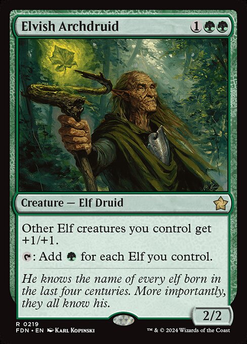 Foundations - 219 - Elvish Archdruid - Rare