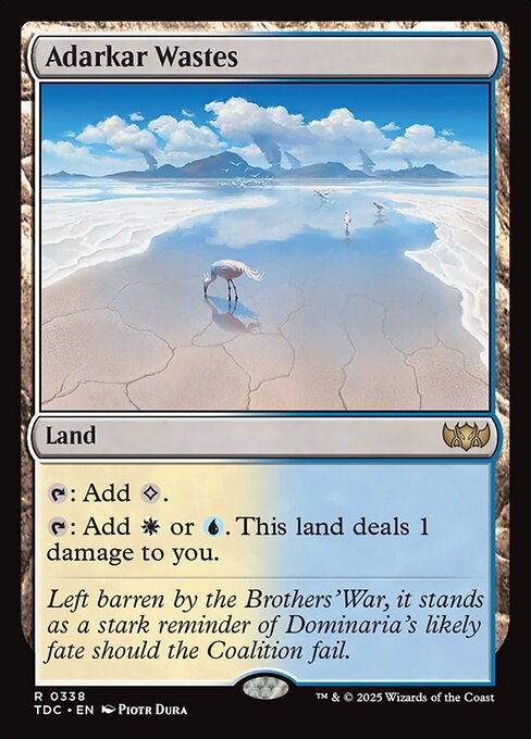 Tarkir: Dragonstorm Commander - 338 - Adarkar Wastes - Rare