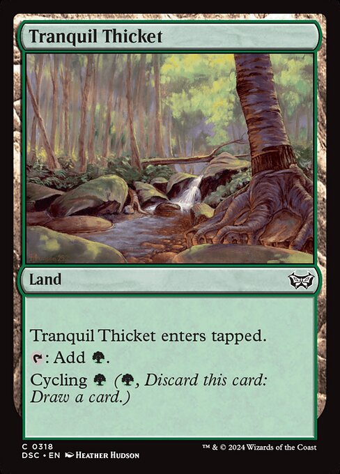 Duskmourn: House of Horror Commander - 318 - Tranquil Thicket - Common
