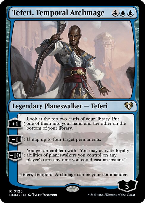 Commander Masters - 125 - Teferi, Temporal Archmage - Rare