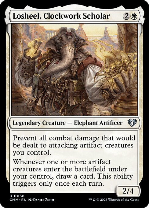 Commander Masters - 38 - Losheel, Clockwork Scholar - Uncommon