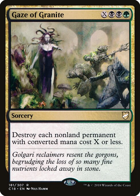 Commander 2018 - 181 - Gaze of Granite - Rare