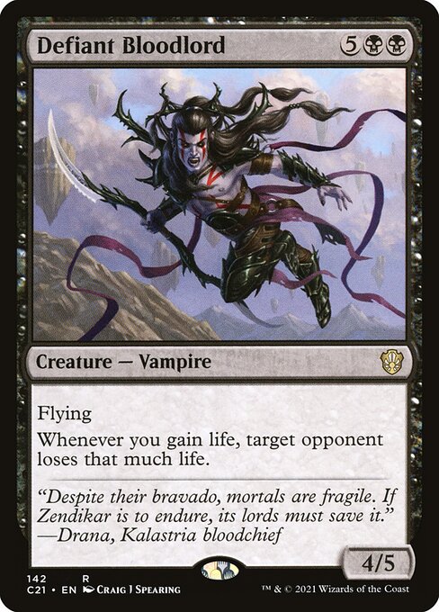 Commander 2021 - 142 - Defiant Bloodlord - Rare