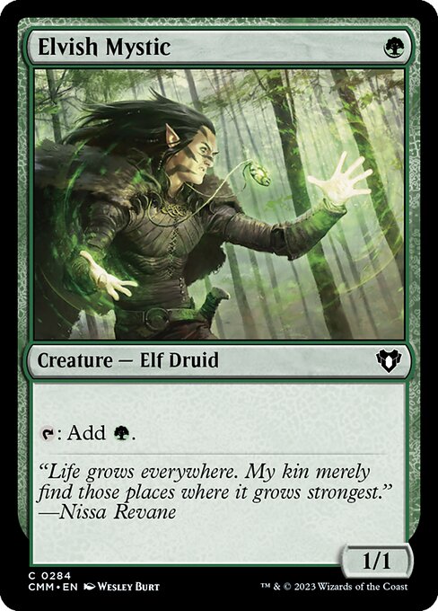 Commander Masters - 284 - Elvish Mystic - Common