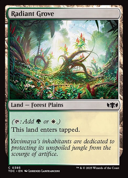 Tarkir: Dragonstorm Commander - 385 - Radiant Grove - Common