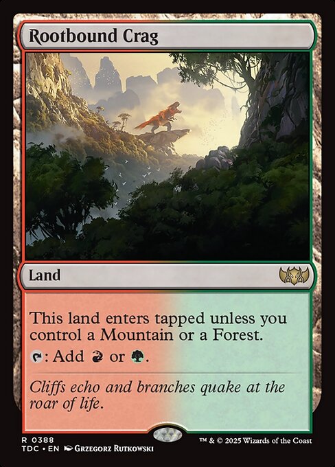 Tarkir: Dragonstorm Commander - 388 - Rootbound Crag - Rare