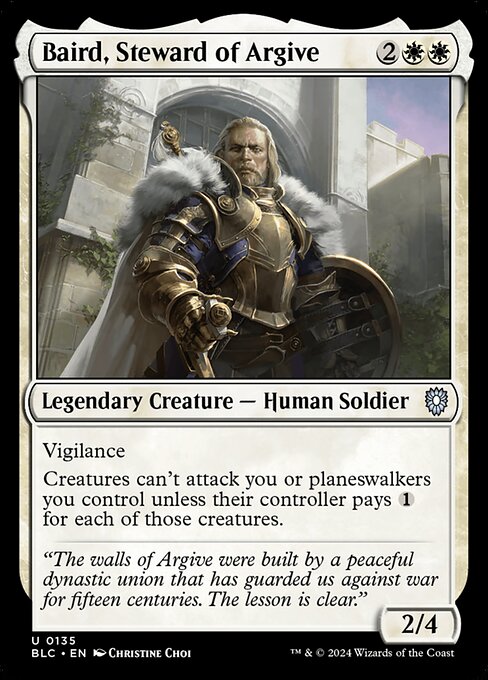 Bloomburrow Commander - 135 - Baird, Steward of Argive - Uncommon