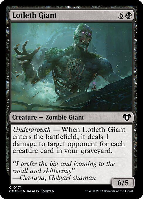 Commander Masters - 171 - Lotleth Giant - Common