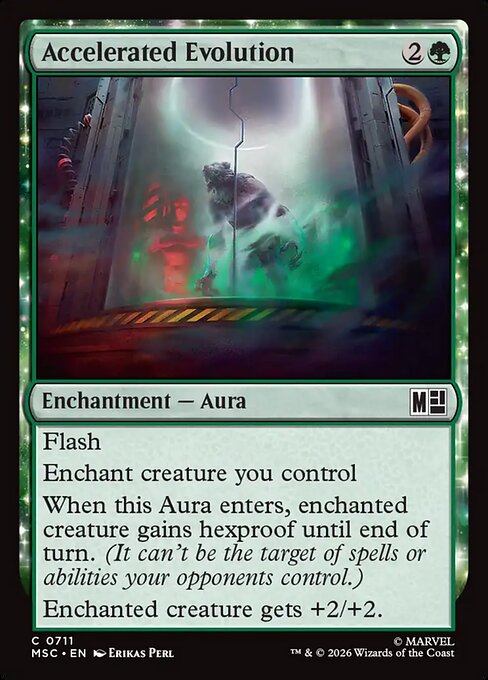 Marvel Super Heroes Commander - 711 - Accelerated Evolution - Common - Foil