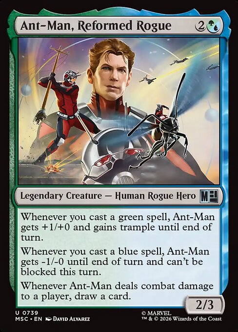 Marvel Super Heroes Commander - 739 - Ant-Man, Reformed Rogue - Uncommon - Foil