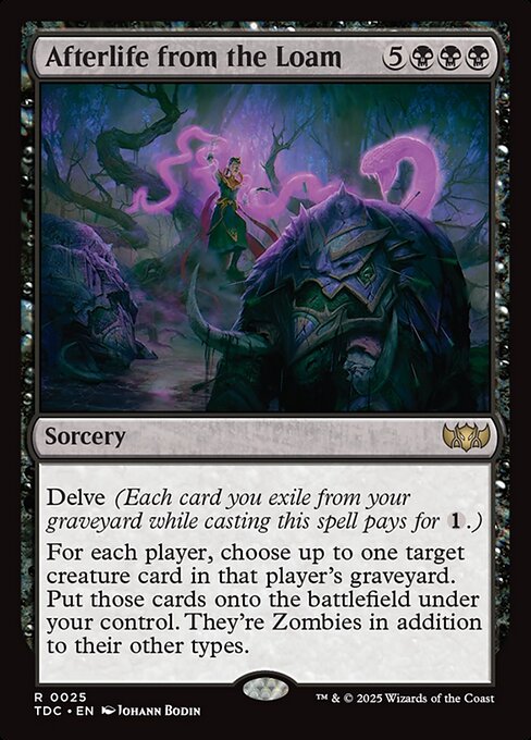 Tarkir: Dragonstorm Commander - 25 - Afterlife from the Loam - Rare