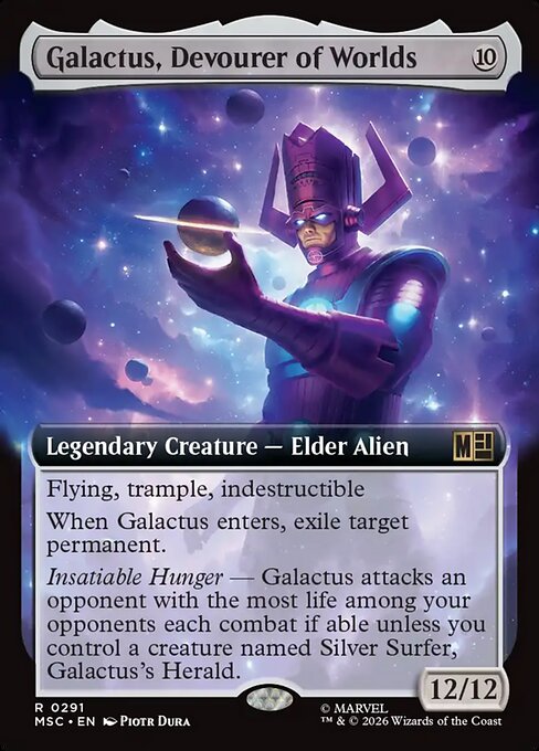 Marvel Super Heroes Commander - 291 - Galactus, Devourer of Worlds - Rare