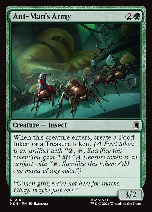 Marvel Super Heroes - 161 - Ant-Man's Army - Common - Foil