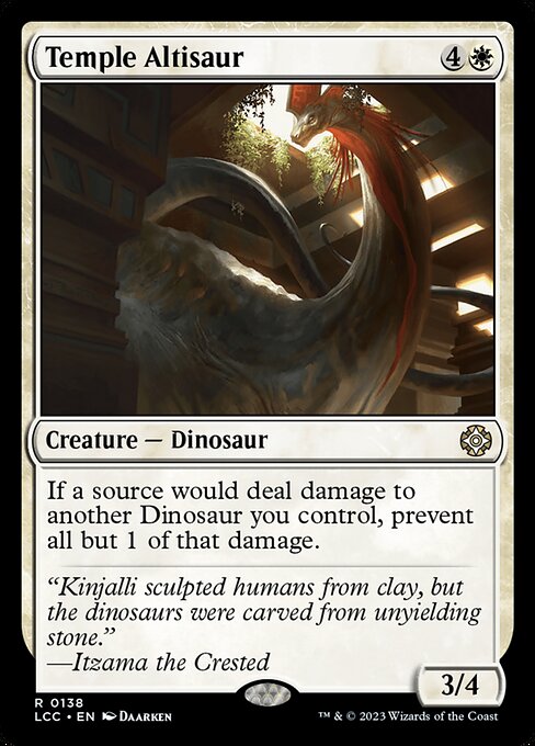 The Lost Caverns of Ixalan Commander - 138 - Temple Altisaur - Rare