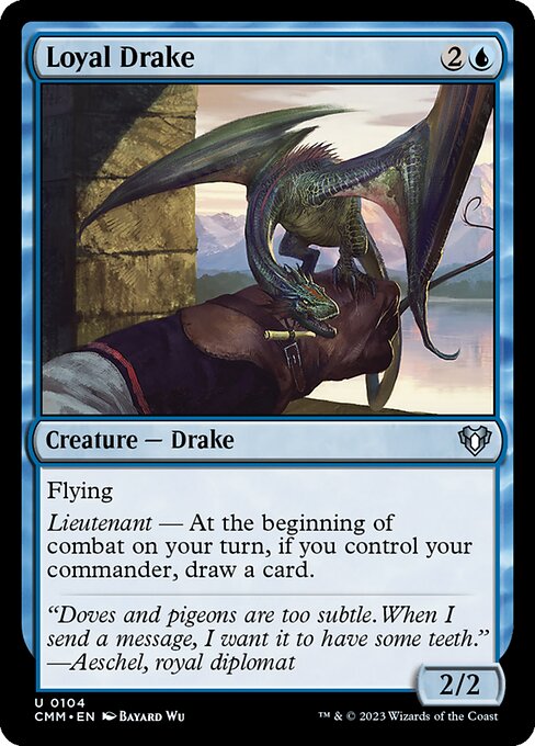 Commander Masters - 104 - Loyal Drake - Uncommon