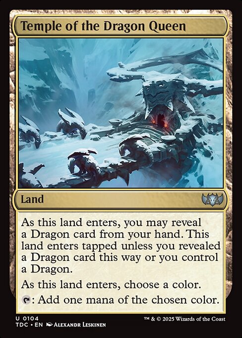 Tarkir: Dragonstorm Commander - 104 - Temple of the Dragon Queen - Uncommon