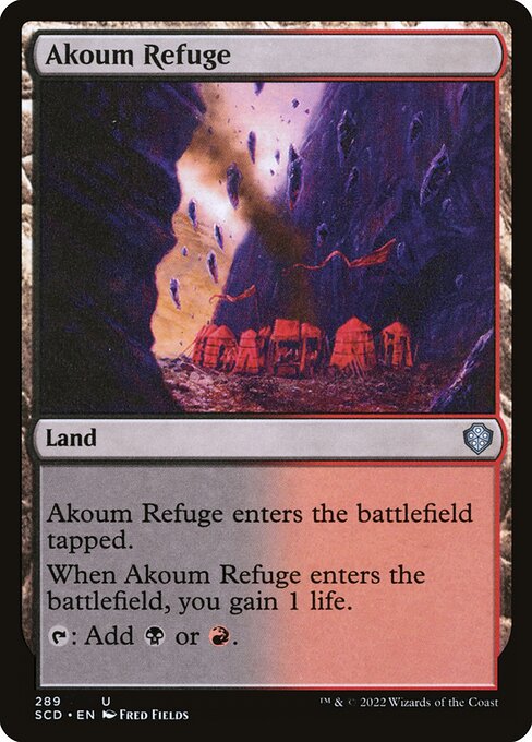 Starter Commander Decks - 289 - Akoum Refuge - Uncommon