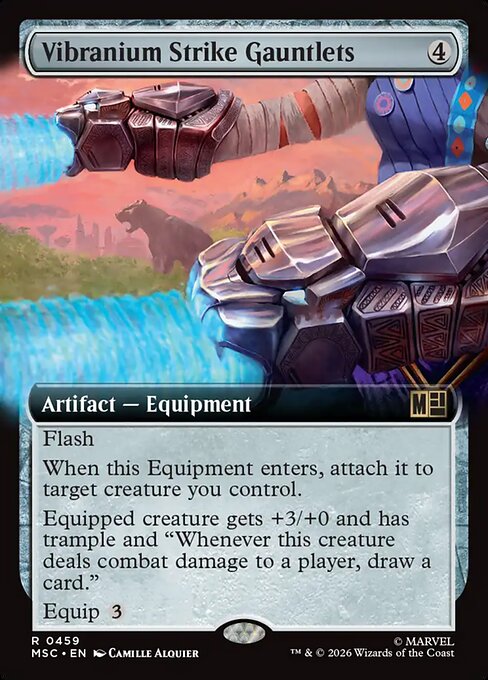 Marvel Super Heroes Commander - 459 - Vibranium Strike Gauntlets - Rare