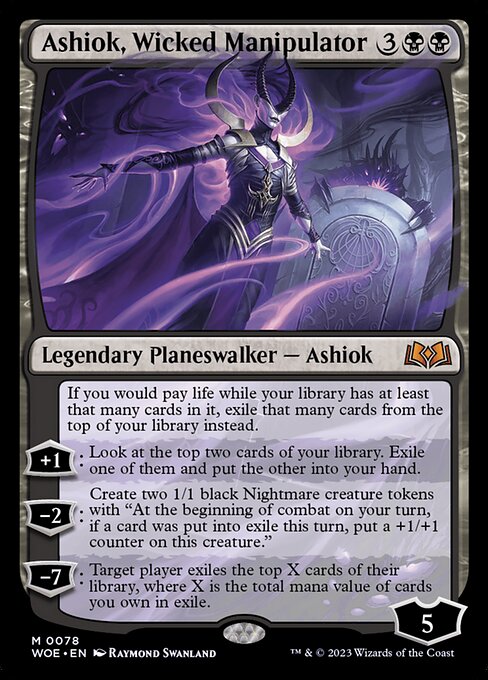 Wilds of Eldraine - 78 - Ashiok, Wicked Manipulator - Mythic