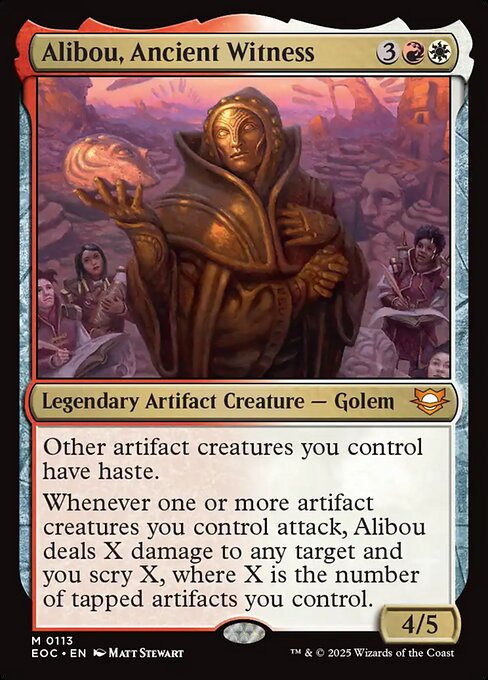 Edge of Eternities Commander - 113 - Alibou, Ancient Witness - Mythic
